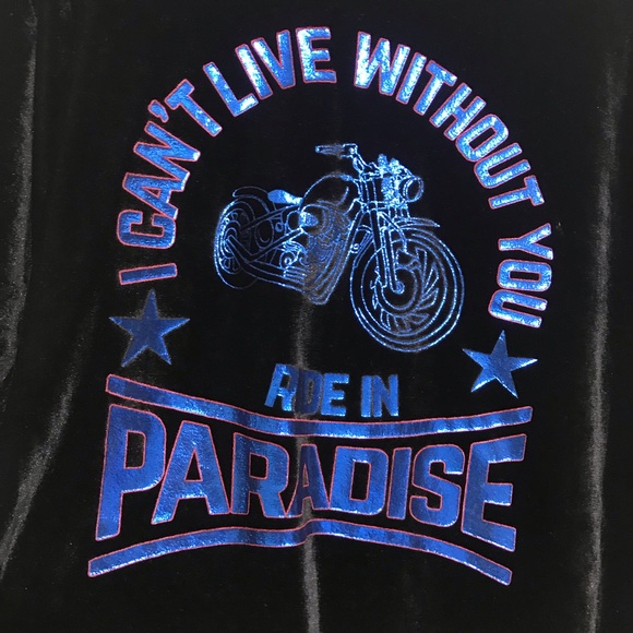 Zara Velvet Tee/ Size M - Picture 2 of 5